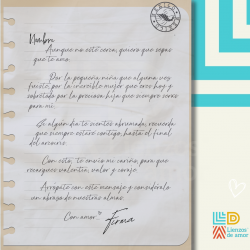 Frazada Diseño Carta Nota