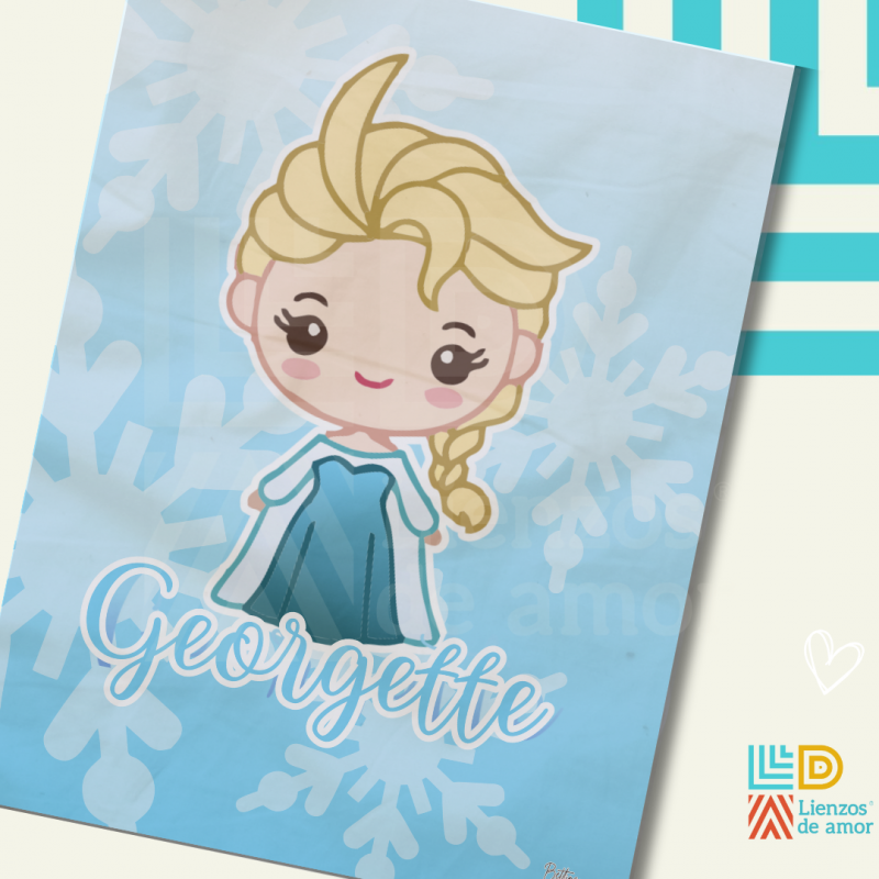 Frazada Diseño Princesa Elsa