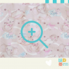 Frazada Diseño Mosaico Conejos y Elefantes